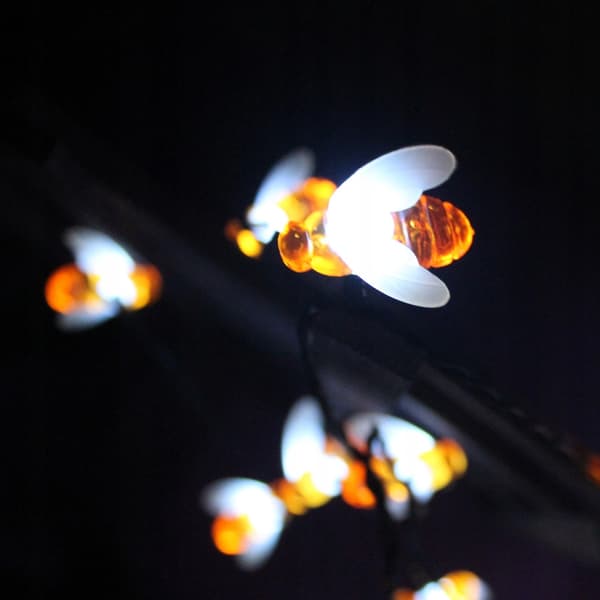 SOLAR Havelamper SÆT 5 meter 20 LED Bier BEE Kold