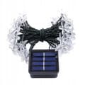 Miniatyrbillede 7 af 10: SOLAR Havelamper SÆT 5 meter 20 LED Blomster KOLD HVID Dekorativ