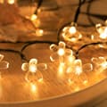 Pikkukuva 6 / 8: AURINKOVALAISIN PUUTARHAVALOSETTI 5 M 20 LED-KUKKA LÄMMIN VALKOINEN Koristeellinen