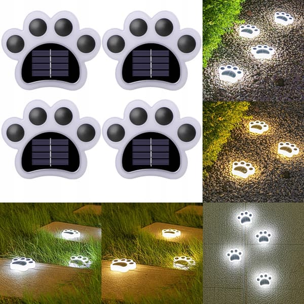 SOLAR PAW -lamppu Lämmin VÄRI Koristeellinen puutarha HIT IP65 1 kpl.