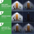 Pikkukuva 3 / 9: Bomclap 45 LED aurinkolamppu ulkona liiketunnistimella