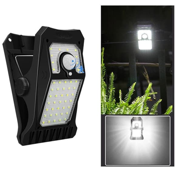 Bomclap 45 LED aurinkolamppu ulkona liiketunnistimella