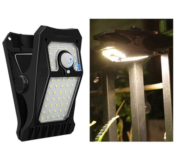 Bomclap 45 LED aurinkolamppu ulkona liiketunnistimella Keltainen vanliga