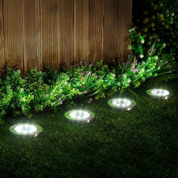 Bomclap 12-Pak Solar Jordlamper med 12 LED'er – Vandtætte Gulvlamper til Have & Terrasse