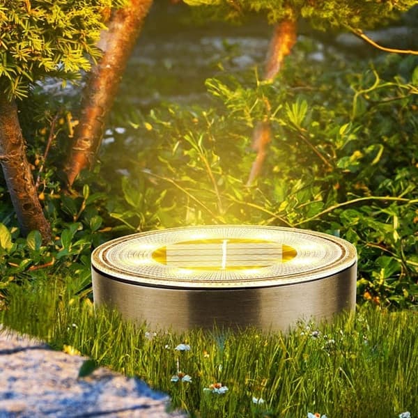 Bomclap 12-Pack Aurinkolamput Ground, IP65 lämmin valkoinen valo 6000K valoanturilla nurmikolle ja puutarhaan