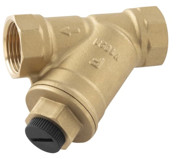 Vinklet netfilter med magnet, hun-hun, DN40, G1 1/2