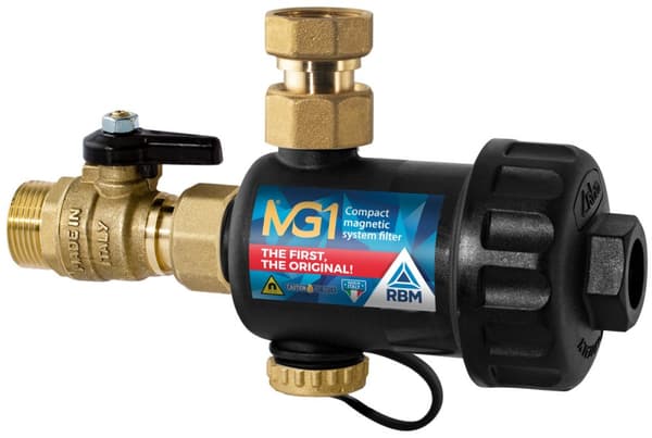 Magnetfilter för montering under pannan RBM MG1 3/4'' svart