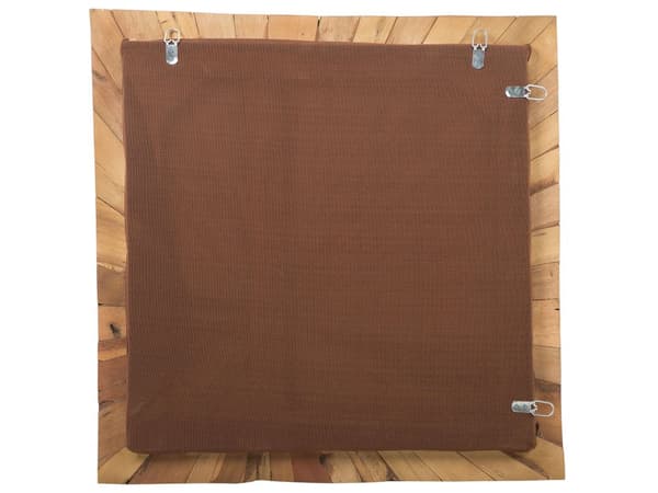 Väggdekor Flerfärgad Teak 70 x 70 cm Fyrkantig Rustik