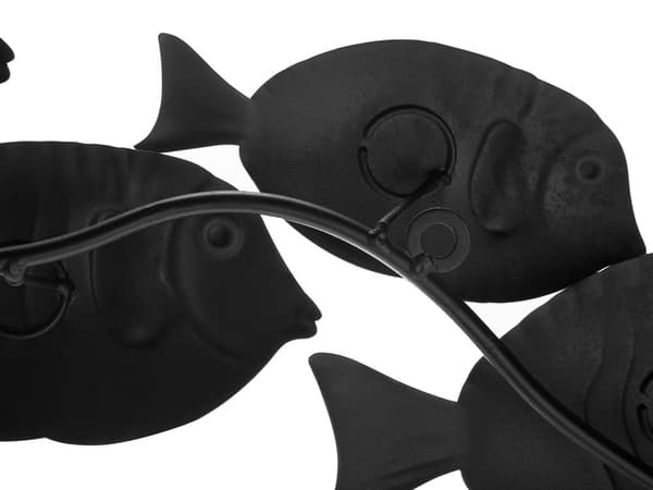 Väggdekor Fisk Flerfärgad Metall Coastal Modern Eklektisk