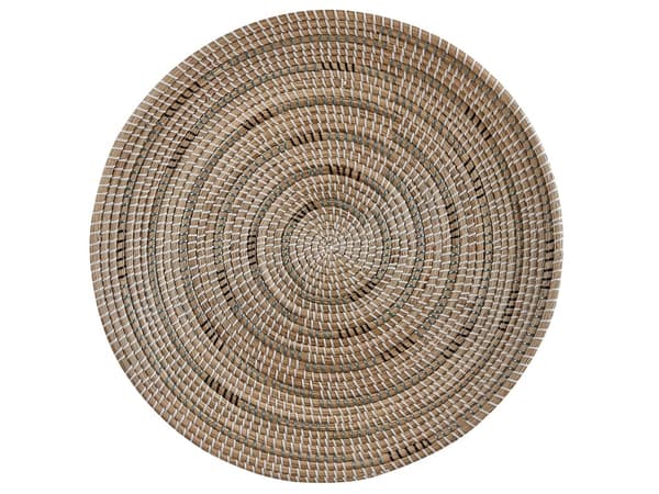 Set med 5 väggdekorationer Naturlig Sjögräs Dekorativa Hängande Tallrikar Afrikansk Stil