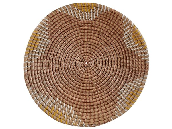 Set med 5 väggdekorationer Naturlig Sjögräs Dekorativa Hängande Tallrikar Afrikansk Stil