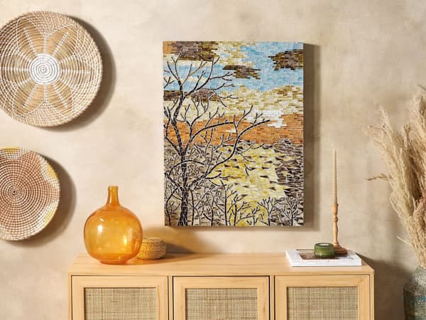 Väggdekor Mosaik Glas Naturmotiv Modernt Minimalistiskt Tillbehör