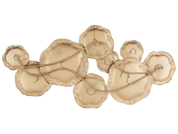 Väggdekor Flerfärgad metallskulptur i järn Geometrisk väggkonst Abstrakt Glam Modern Accessoar Vardagsrum Sovrum Hall