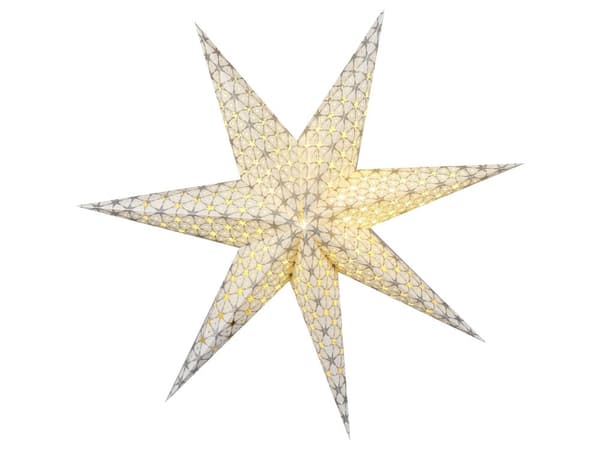 Julstjärnor 4 st LED Papper Julpynt Flerfärgad Set med 4 Stjärnor Julinredning Väggdekoration med Belysning Handgjord