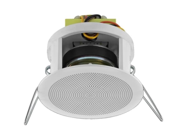 Monacor EDL-22/WS, 1.0 kanaler, Koblet med ledninger (ikke trådløs), 6 W, 130 - 20000 Hz, Hvit