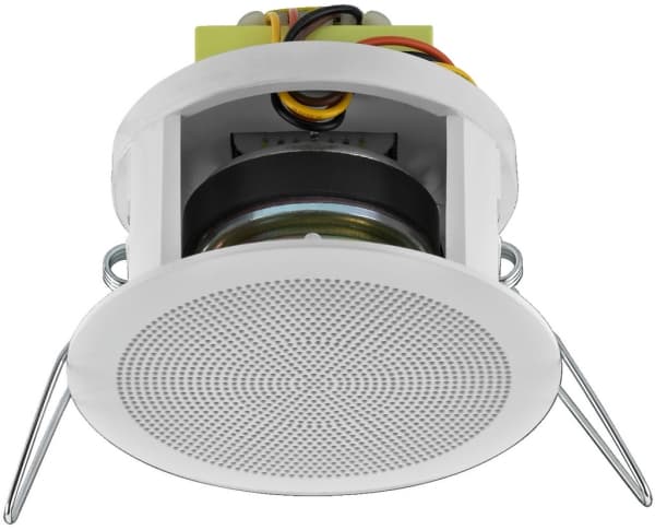 Monacor EDL-22/WS, 1.0 kanaler, Koblet med ledninger (ikke trådløs), 6 W, 130 - 20000 Hz, Hvit