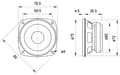 Pikkukuva 3 / 5: Visaton FRS 8, 1.0 kanaler, Ledningsført, 30 W, 100 - 20000 Hz, 4 ohm (O), Sort