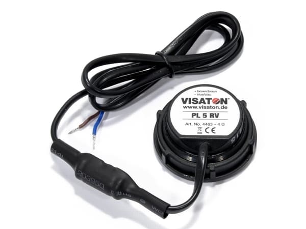 Visaton PL 5 RV, Kabel, 10 W, 460 - 20000 hz, 4 O, Svart