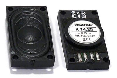 Visaton K 14.25, 1.0 kanaler, Kabel, 1 W, 500 - 20000 hz, 8 O, Svart