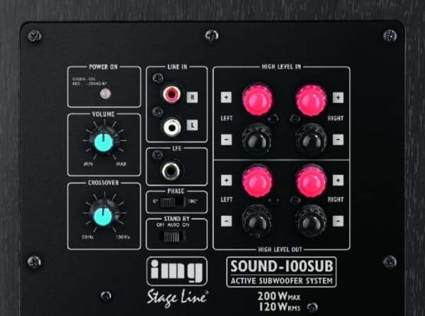 SOUND-100SUB Active subwoofer system, 120 W