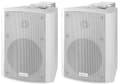 Miniatyrbild 1 av 2: Monacor MKA-50SET/WS, 2-vägs, 2.0 kanaler, Kabel, 40 W, 60 - 20000 hz, Vit