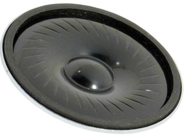 Visaton VS-K50FL-8, Koblet med ledninger (ikke trådløs), 1 W, 150 - 20000 Hz, 8 O, Sort
