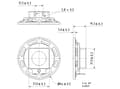 Miniatyrbilde 2 av 4: Visaton K 64 WP, komplett høyttalerdriver, 2 W, oval, 3 W, 8 ohm (O), 200 - 15000 Hz