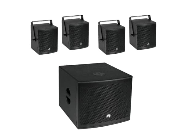 Omnitronic 20000757, Kaapeli &amp; trådløs, 130 W, 150 - 20000 Hz, 8 ohm (O), Sort