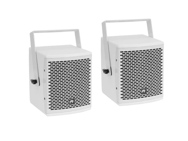 Omnitronic 20000728 Høyttaler hvit med kabel 130 W (20000728)