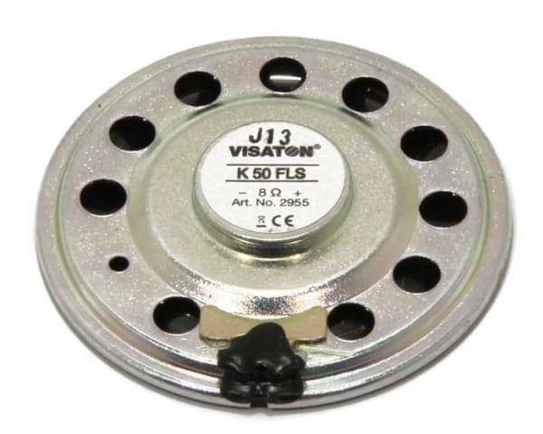 Visaton K 50 FLS, 1.0 kanaler, Ledningsført, 1 W, 350 - 20000 Hz, 8 ohm (O), Sort