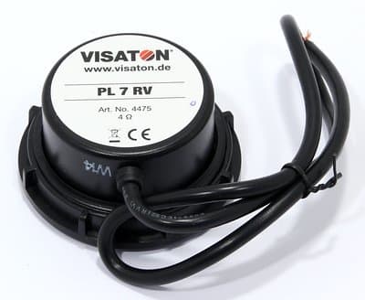 Visaton PL 7 RV, Full rekkevidde, 10 W, Rund, 20 W, 8 O, 400 - 5000 Hz