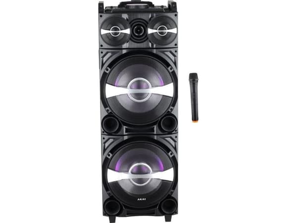 Akai DJ-222, Golv, Svart, LED, 800 W, 71 dB, 20 - 20000 hz