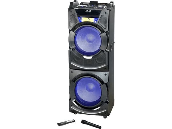 Akai DJ-S5H, Lattia, 400 W, 20 - 20000 Hz, Musta, AC, 230 V