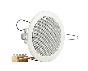 Visaton VS-DL10V, 1.0 kanaler, Koblet med ledninger (ikke trådløs), 6 W, 75 - 20000 Hz, Hvit