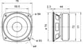 Miniatyrbilde 2 av 3: Visaton VS-FRS8M, Sort, 30 W, 50 W, 8 ohm (O), 100 – 20000 Hz, 500 g