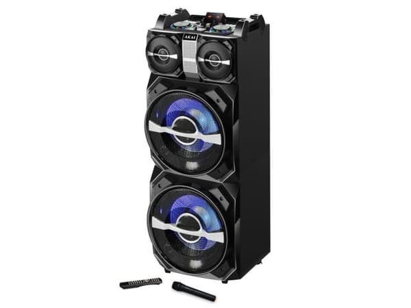 Akai DJ-T5, Gulv, 300 W, 20 - 20000 Hz, Sort, LED, 230 V musta