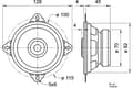 Pikkukuva 3 / 4: Visaton VS-PX10, 1.0 kanavaa, 20 W, 70 – 18000 Hz, 4 O, Musta