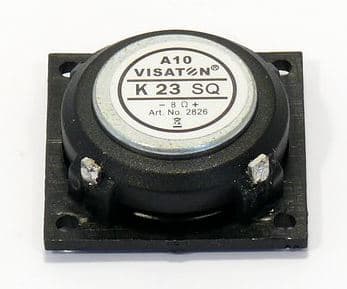 Visaton K 23 SQ, Drivenhet för fullregisterhögtalare, 0,5 W, Rektangulär, 1 W, 8 O, 30 - 19000 hz