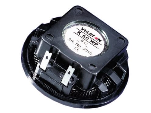 Visaton VS-K50WP-16, 1.0 kanaler, 2 W, 180 – 17000 Hz, 16 O, Svart
