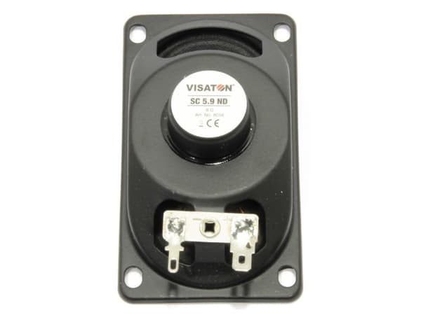 Visaton VS-SC5.9ND/8, 1.0 kanaler, Kabel, 3 W, 150 - 17000 hz, 8 O, Svart