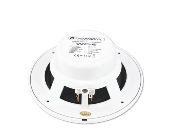 Omnitronic 80710865, 2-vägs, Kabel, 25 W, 95 - 20000 hz, 8 O, Vit