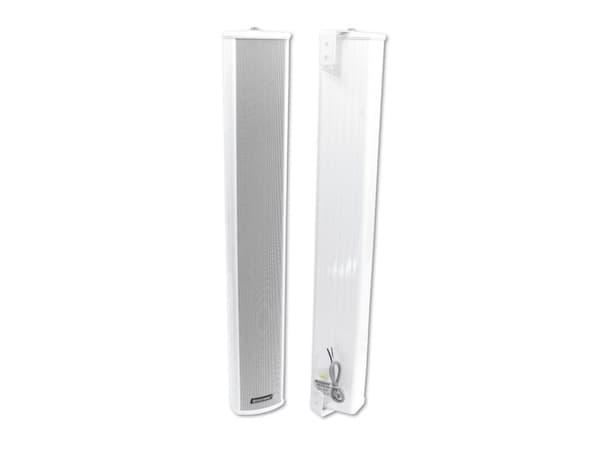 Omnitronic 80710780, Koblet med ledninger (ikke trådløs), 60 W, 170 - 15000 Hz, Hvit