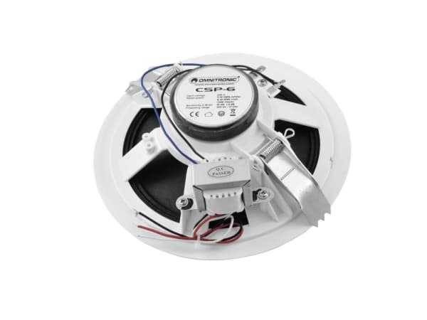 Omnitronic 80710250, Koko alue, Langallinen, 6 W, 100 - 17000 Hz, Valkoinen