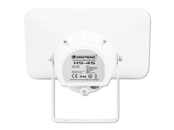 Omnitronic ELA trykkkammerhøyttaler HS-45 30 W hvit 1 stk (80710821)