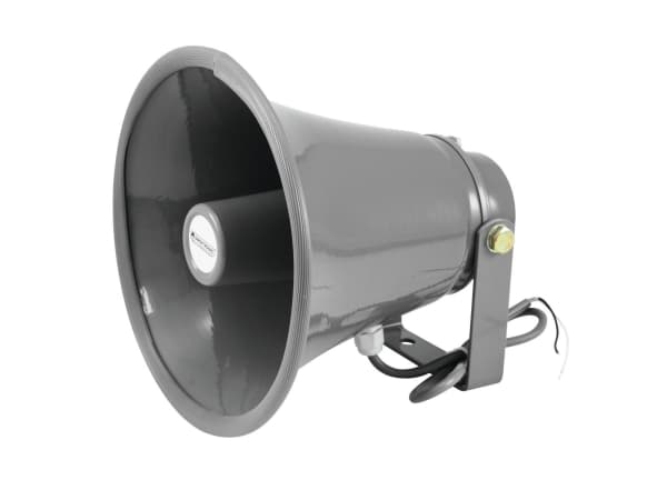 Omnitronic 80710951, Koblet med ledninger (ikke trådløs), 15 W, 500 - 5000 Hz, 8 O, Grå