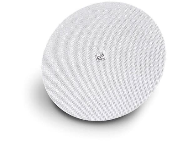 Audac AUDAC CENA812I/W 8" takhögtalare med SpringFit™-montering, vit version, 8Ohm och 100V