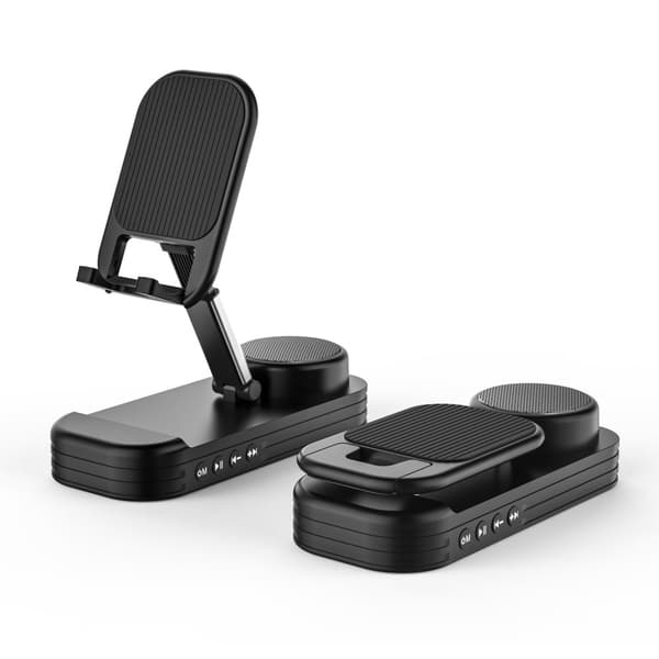 Trådløs Bluetooth-høyttaler med Justerbart Mobilstativ – 9T Batteritid