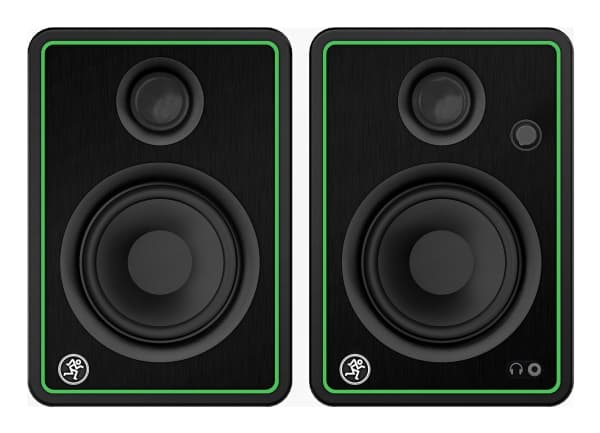 Mackie CR4-X, 2-vägs, 2.0 kanaler, trådbunden, 50 W, 70 - 20 000 Hz, svart, grön