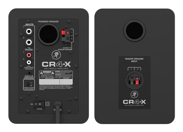 Mackie CR4-X, 2-vägs, 2.0 kanaler, trådbunden, 50 W, 70 - 20 000 Hz, svart, grön