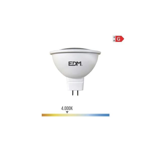 Ampull Dikhroisk LED Mr16 (GU5.3) 5w 12v 450lm 4000k Dagsljus - GENERISK - Vit - Reflektor - Spot